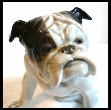 Rosenthal Französische Bulldogge-Figur Art Deco Porzellan